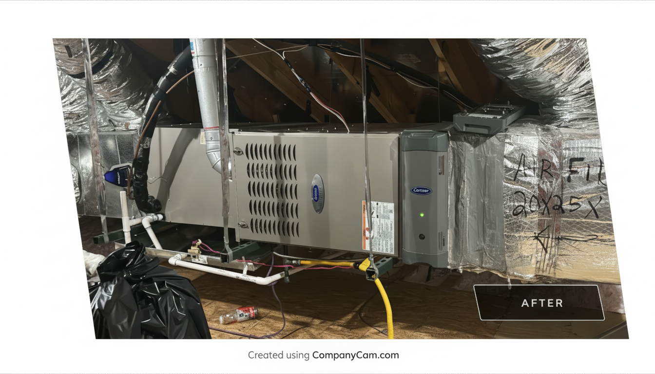 Attic Air Handler Replacement after